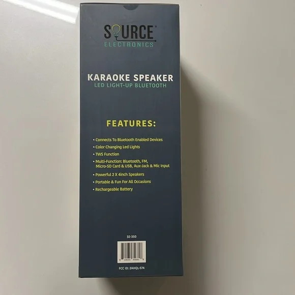 Source Electronics LED Bluetooth Karaoke Speaker - Picture 2 of 3